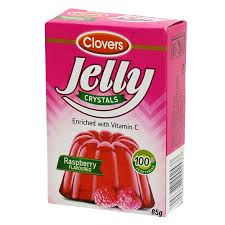 Clovers Jelly Crystal Raspberry 85g